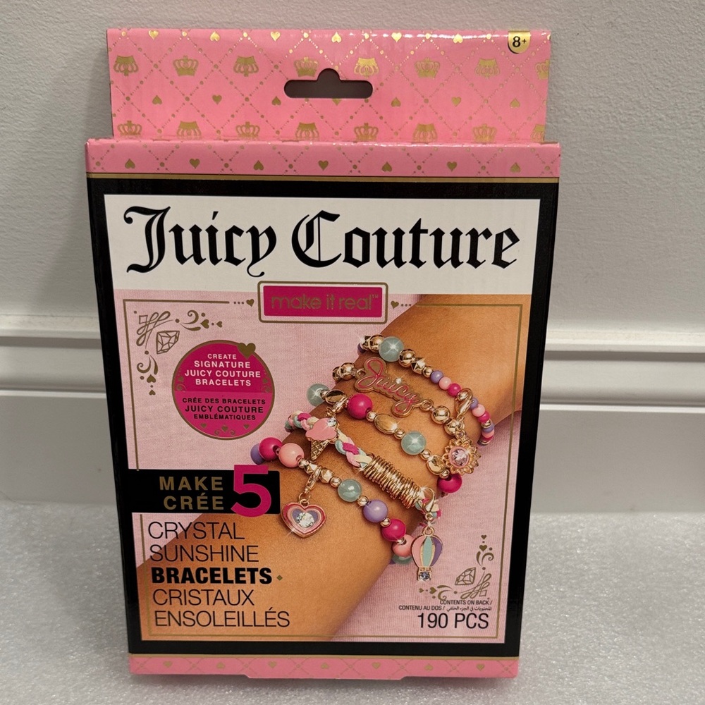 Juicy Couture Crystal Sunshine Bracelets Set makes 5 190 pieces NIP